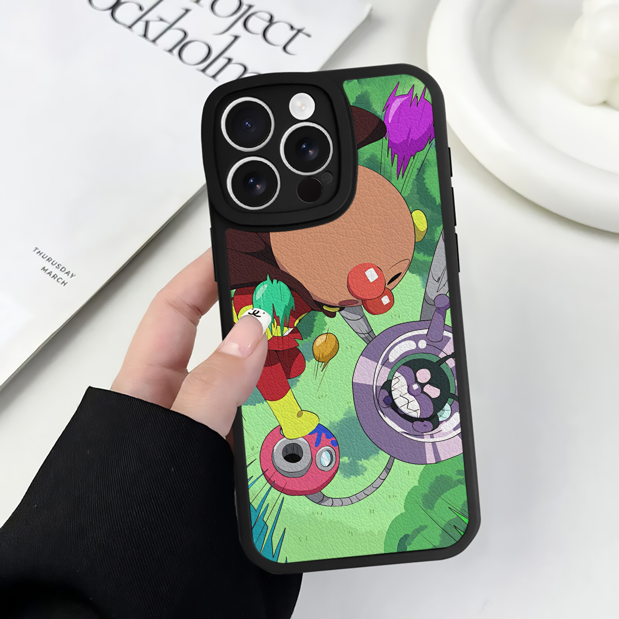 （画像用） アンパンマン Anpanman 【iPhone 16シリーズ対応】シリコンスマホケース（レザー調） 材質：シリコン